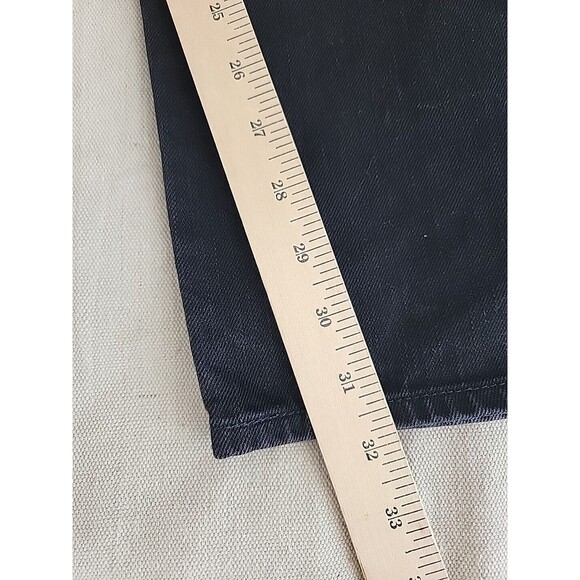 Levis 501 Jeans Mens 36 35x32 Straight Button Fly Black Distressed Cotton EUC - Picture 3 of 16